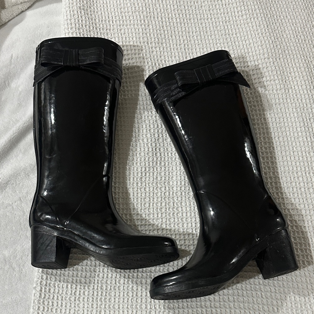 Kate Spade New York Black Knee-High Women's Boots